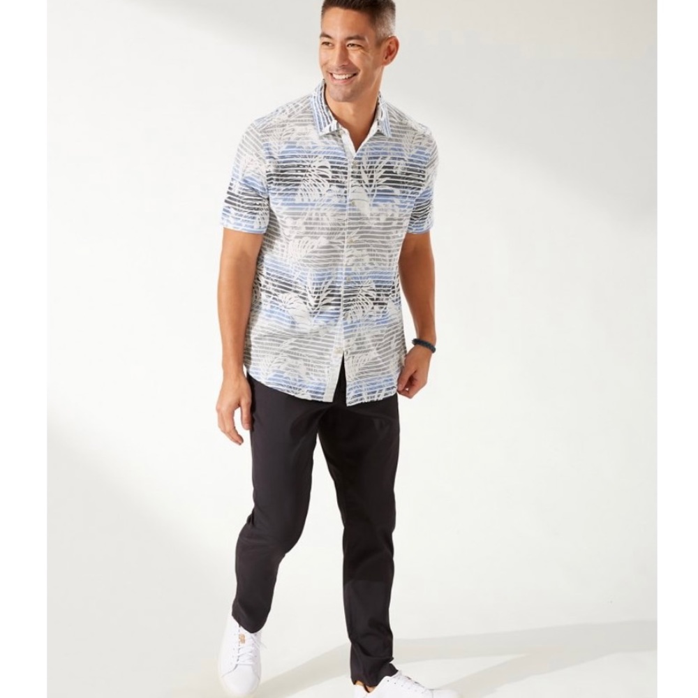 Tommy Bahama Sardinia Seas Island Zone Knit Camp Shirt